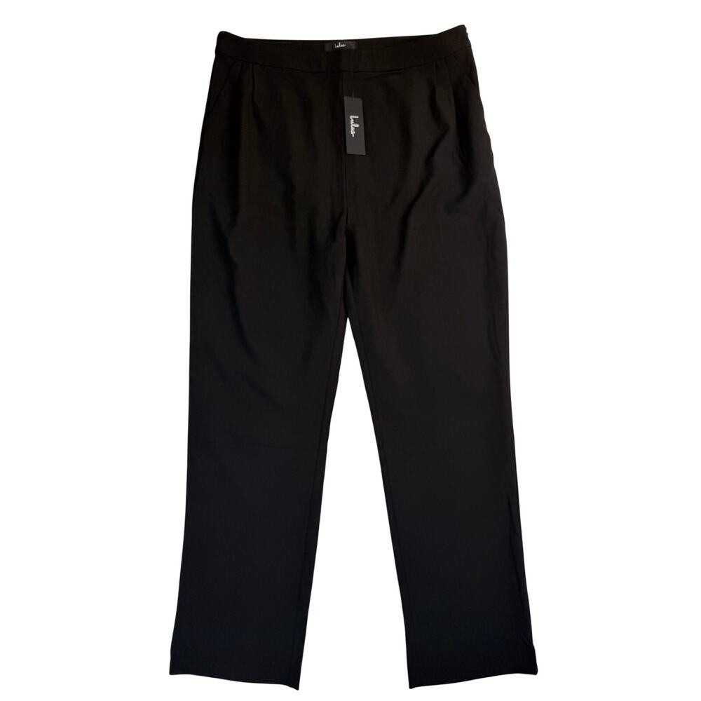 Lulus Women’s XL Black High Rise Straight Leg Dress Pants Slacks NWT